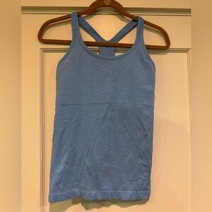 Lululemon Blue Ribbed Women's Tank Top